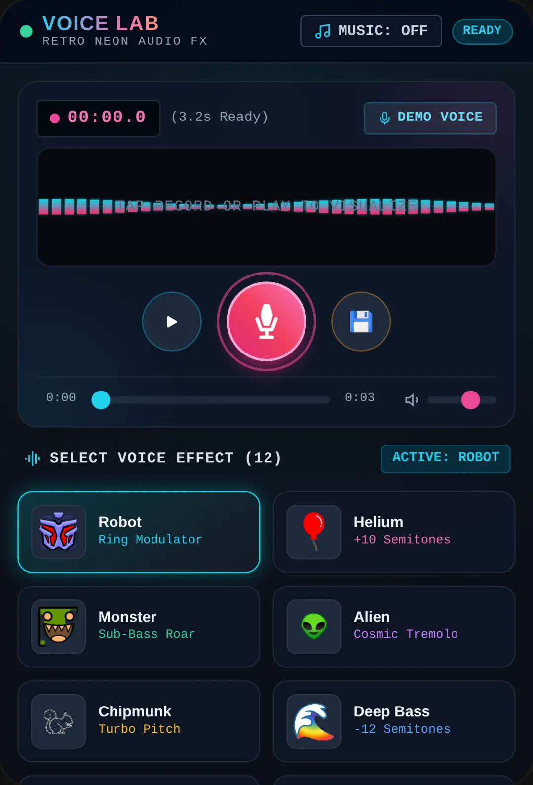 Voice Lab - Audio FX Studio cover