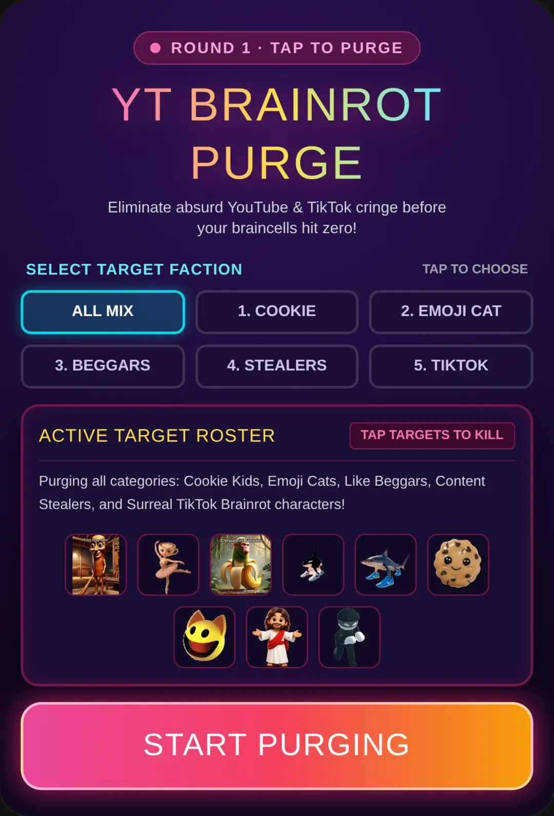 YT Brainrot Purge cover