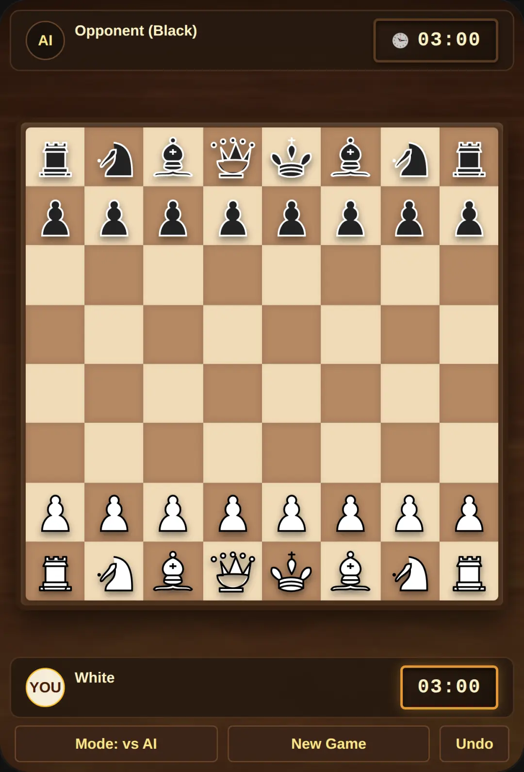 Classic Wood Blitz Chess cover