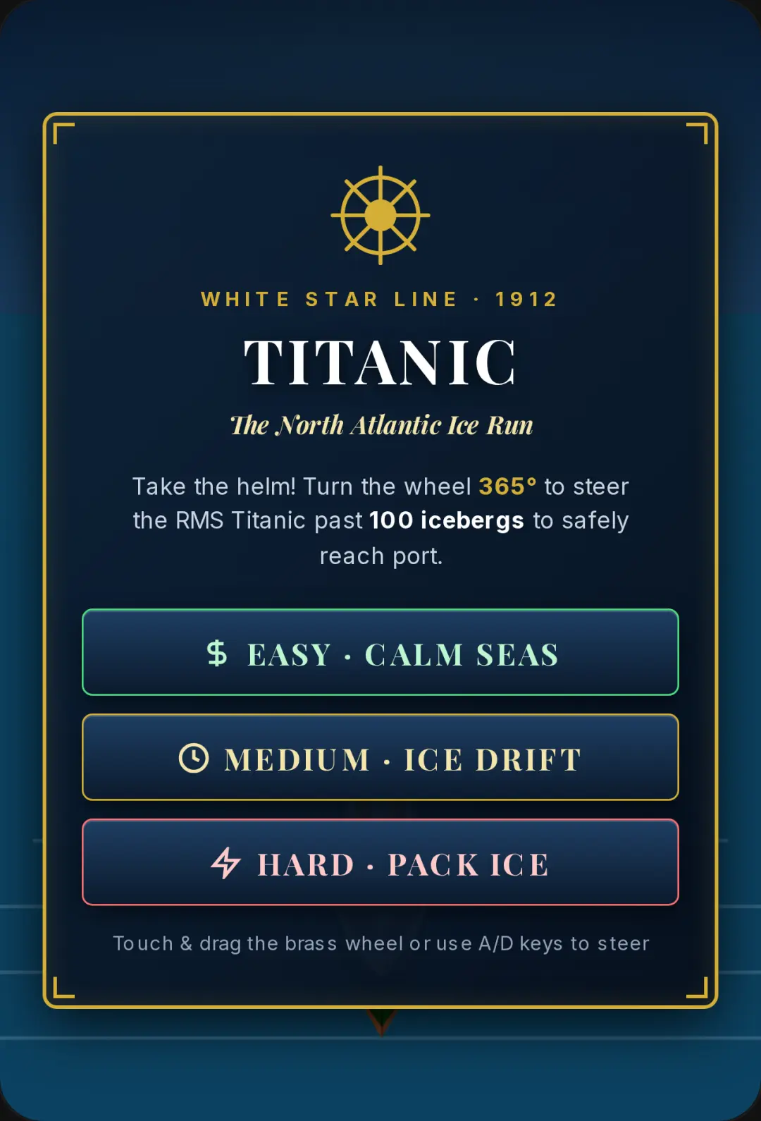 TITANIC: ICEBERG RUN cover