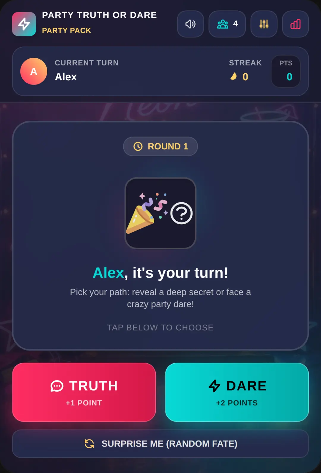 Truth or Dare Party cover