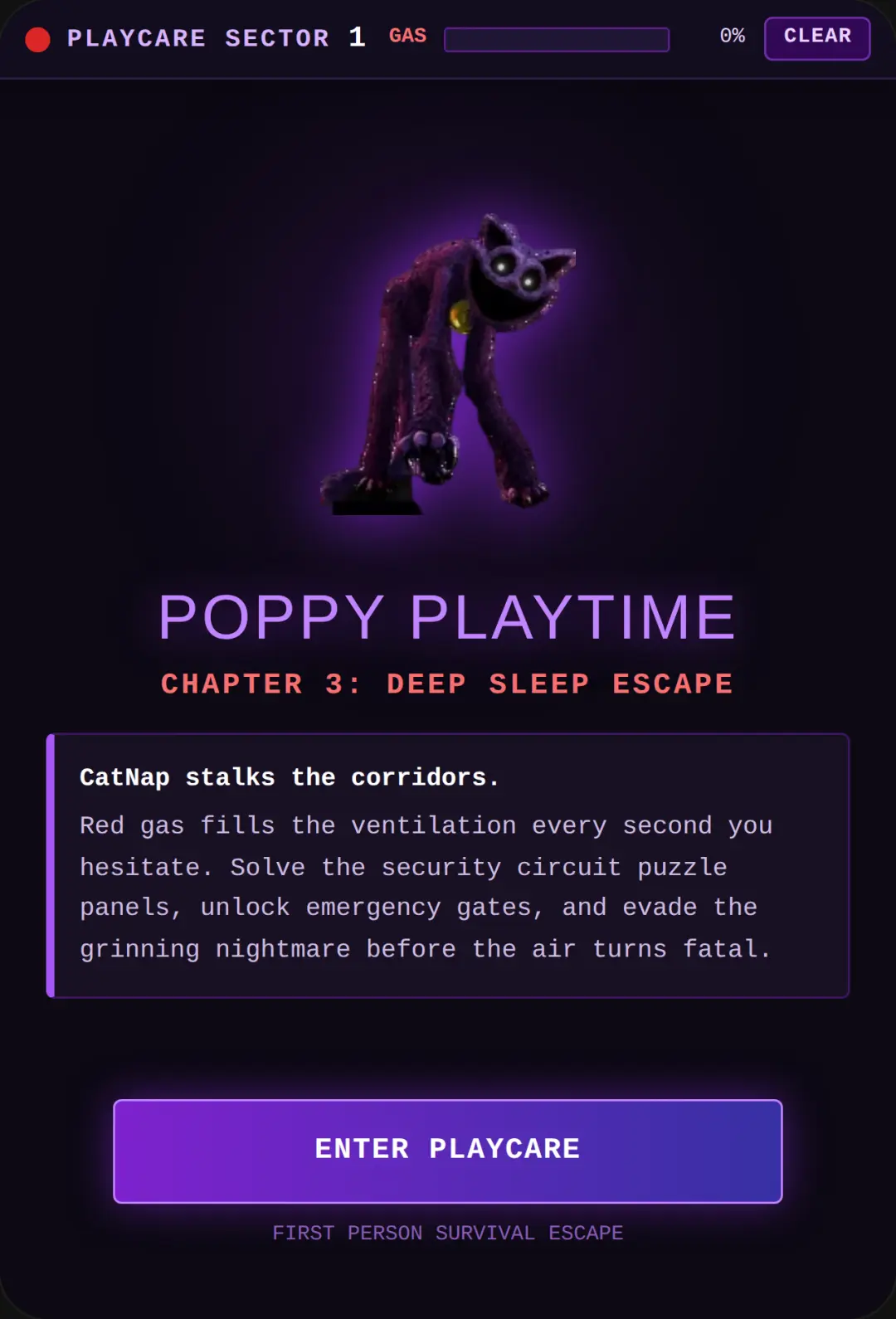 Poppy Playtime Chapter 3 - CatNap's Smoke cover