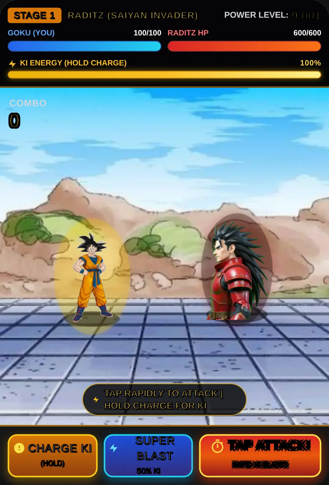 DBZ Ki Blaster - Boss Rush cover